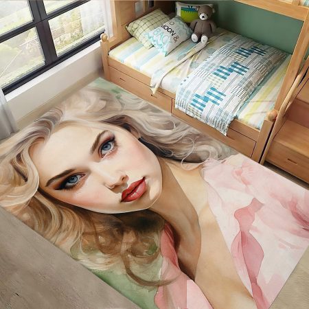 فرشینه چهره طرح نقاشی آبرنگی