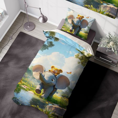 ست روتختی طرح سه بعدی فیل و خرس