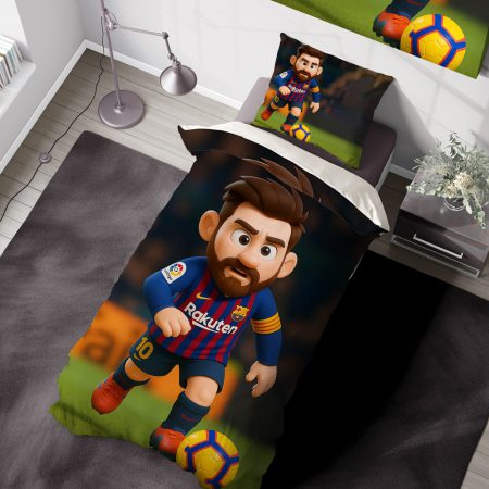 ست روتختی کودکانه فوتبالی طرح انیمیشنی مسی