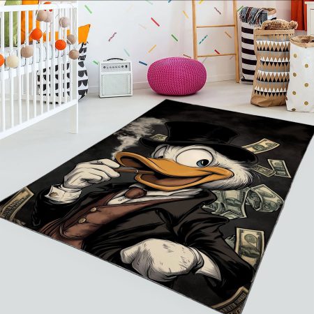 فرشینه طرح مک داک با زمینه مشکی