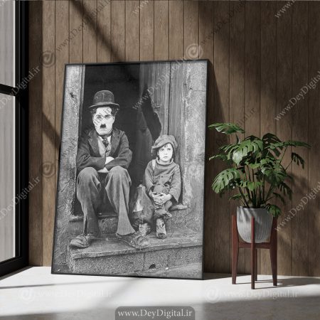 تابلو فریم دار چارلی چاپلین