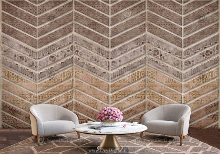 پوستر دیواری سه بعدی طرح کاشی سنتی