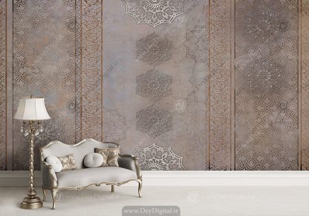 پوستر چاپی سنتی طرح سنتی هندسی