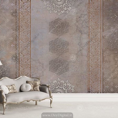 پوستر چاپی سنتی طرح سنتی هندسی
