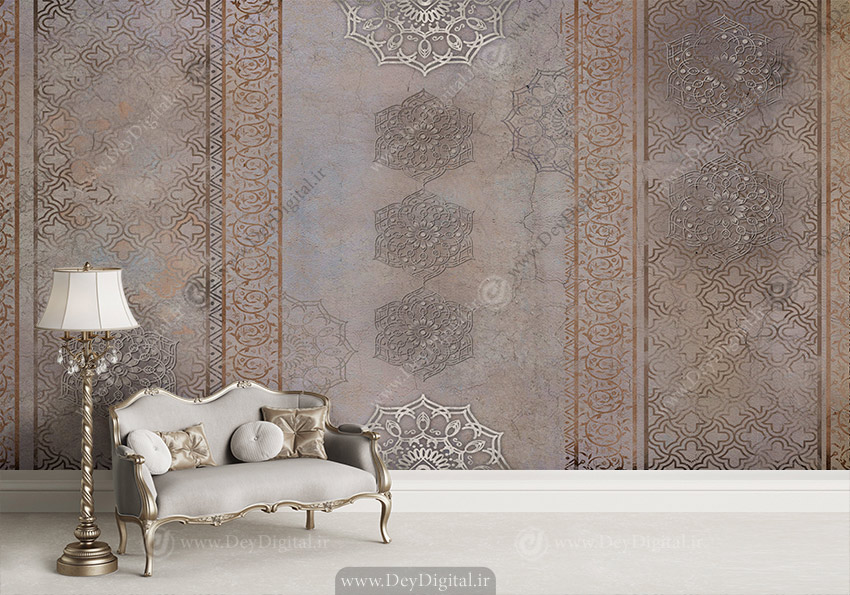 پوستر چاپی سنتی طرح سنتی هندسی