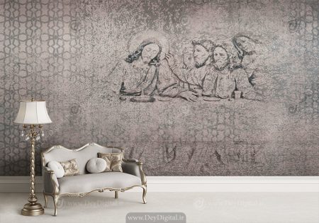 پوستر دیواری طرح پتینه عیسی و حواریون