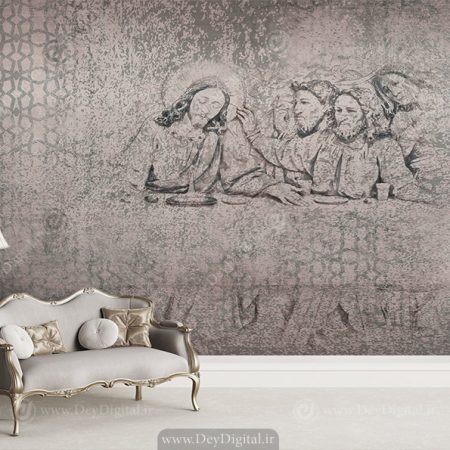 پوستر دیواری طرح پتینه عیسی و حواریون