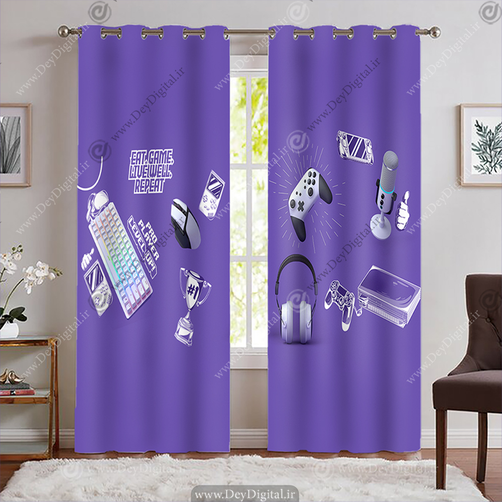 پرده پانچی برای اتاق گیمینگ