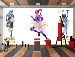 پوستر دیواری ایروبیک و حرکات ورزشی