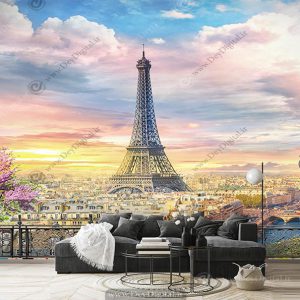 پوستر دیواری لاکچری پشت تی وی