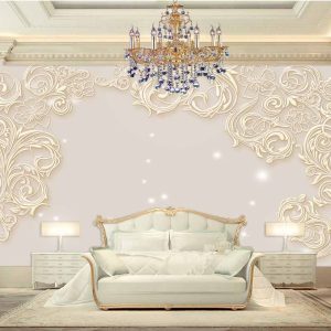 کاغذ دیواری سه بعدی طرح حاشیه ی زیبا