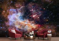 پوستر دیواری آسمان کهکشان پر از سزتاره