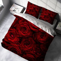سرویس روتختی سه بعدی طرح گل های سرخ