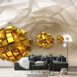 پوستر دیواری سه بعدی مدرن پشت Tv