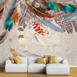 پوستر دیواری پر طاووس BA-2367