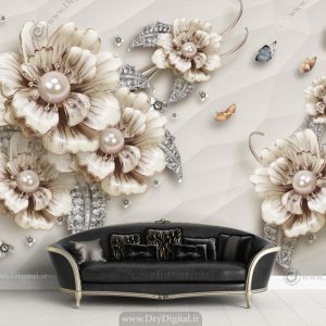 پوستر دیواری گل جواهری BA-2412