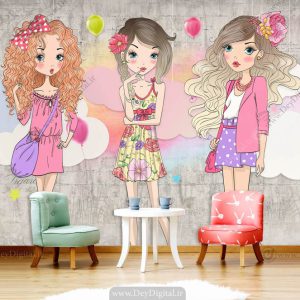 پوستر دیواری دخترانه BA-2461