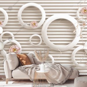 پوستر دیواری سه بعدی طرح حلقه BA-2591