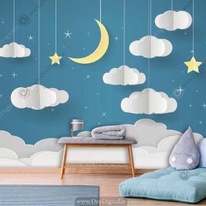 پوستر دیواری ماه و ستاره BA-2628