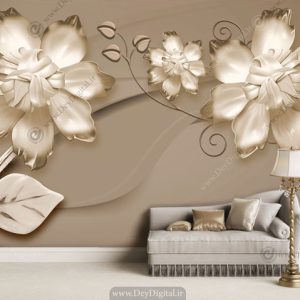 پوستر دیواری گل سفید BA-2635