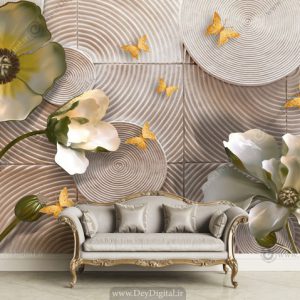 پوستر دیواری سه بعدی سالن پذیرایی BA-2639