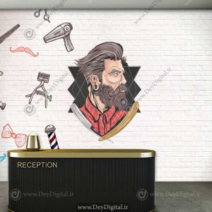 پوستر دیواری ارایشگاه مردانه BA-2646