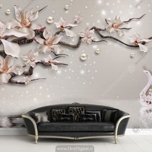 پوستر دیواری شاخه گل BA-2657