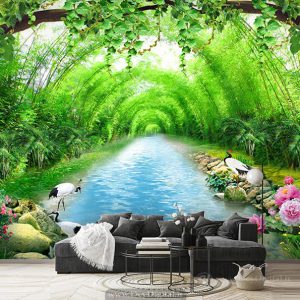 پوستر سه بعدی منظره پشت تلویزیون BA-2722