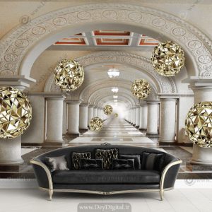 پوستر دیواری سه بعدی طرح راهرو BA-2768
