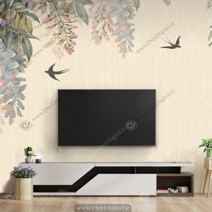 پوستر دیواری برگ و گل آبرنگی BA-2950