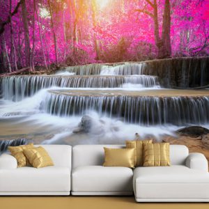 پوستر دیواری طبیعت جنگل رود خانه BA-2964