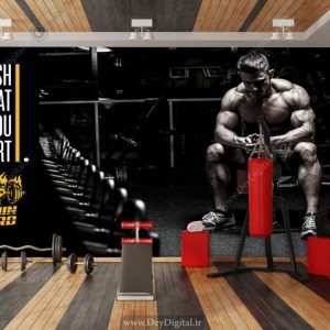 پوستر دیواری سه بعدی طرح ورزشکار حرفه ای
