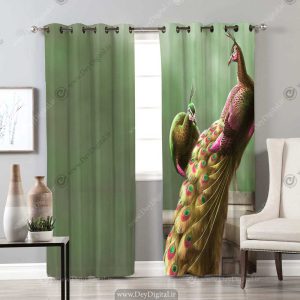 پرده طرح طاووس BA-3318