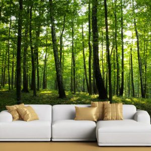 پوستر دیواری طبیعت جنگل سرسبز BA-3457