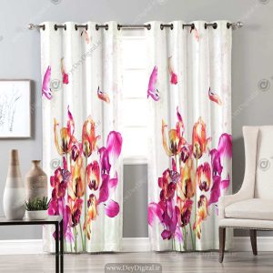 پرده پانچ گل BA-3627