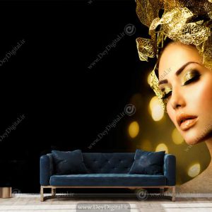 پوستر دیواری چهره طلایی BA-3635