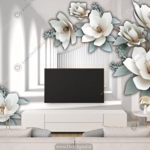 پوستر دیواری پشت تلویزیون تونل سه بعدی BA-3735