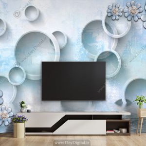 پوستر دیواری سه بعدی پذیرایی سه بعدی BA-3736