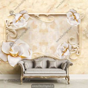 پوستر دیواری گل سه بعدی BA-3825