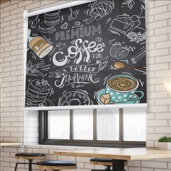 پرده شید برای کافی شاپ