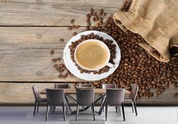 پوستر دیواری فنجون قهوه برای قهوه فروشی