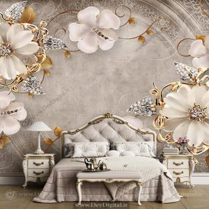 پوستر سه بعدی لاکچری پشت تلویزیون BA-4256
