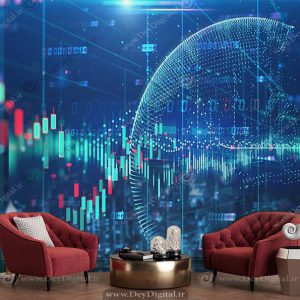 پوستر دیواری طرح ارز دیجیتال