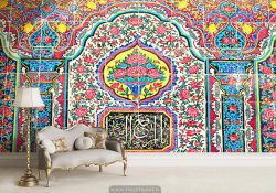 پوستر دیواری طرح کاشی سنتی ایرانی BA-4327