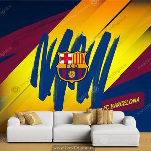 پوستر دیواری فوتبالی طرح تیم باشگاه بارسلونا