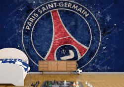 کاغذ دیواری سه بعدی تیم فوتبالی پاری‌سن‌ژرمن