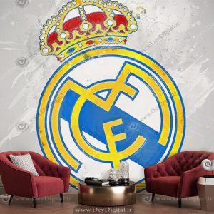 پوستر سه بعدی فوتبالی طرح رئال مادرید