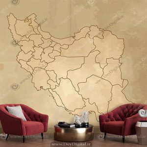 پوستر دیواری نقشه ایران سایز بزرگ