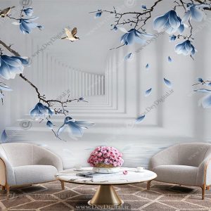 پوستر دیواری گل سه بعدی BA-4407