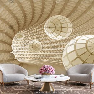 پوستر دیواری پذیرایی سه بعدی مدرن